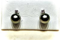 Pendientes Ititoli in Oro blanco Perla OR1339#BLP080